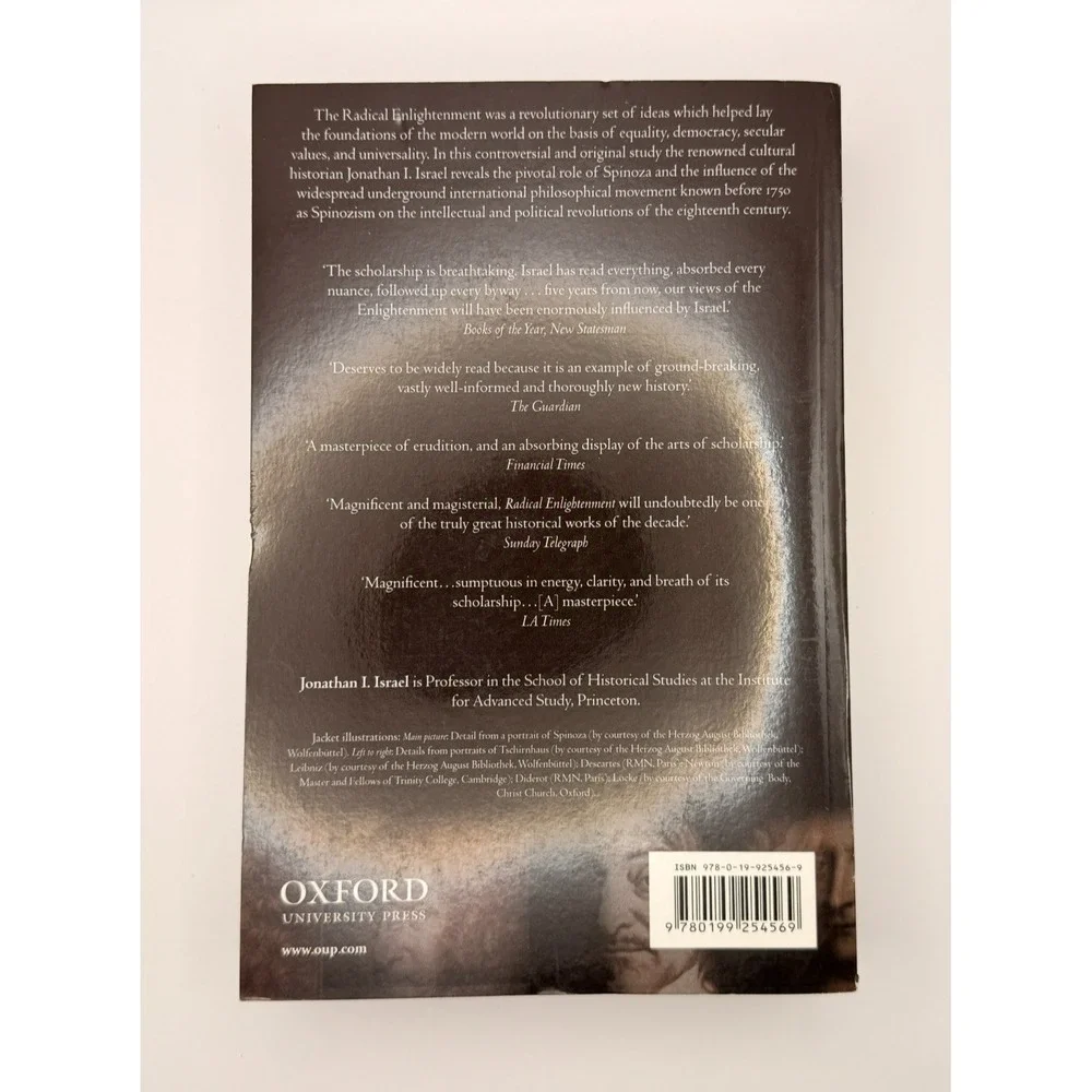 Radical Enlightenment Jonathan Israel Paperback Oxford Modernity Philosophy Hist